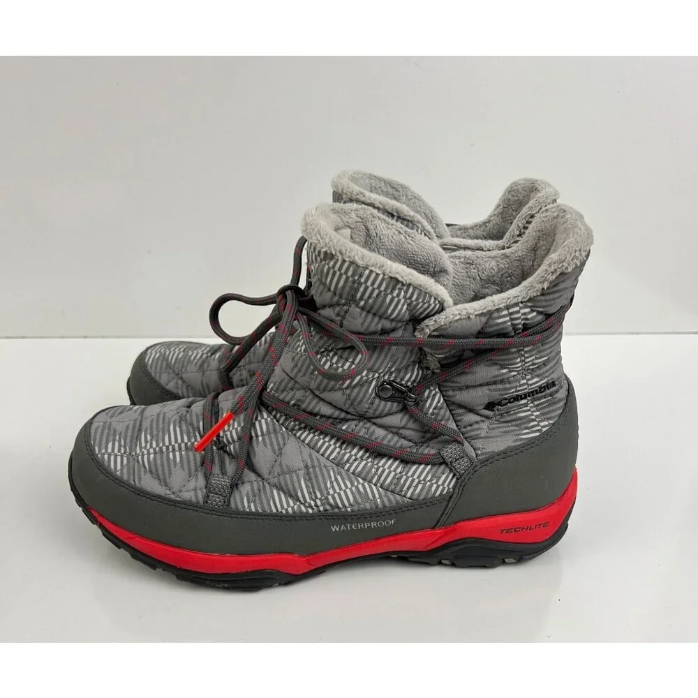 Columbia Loveland Shorty Omni-Heat Snow  Boots‎ in a grey w/red Size 7 M